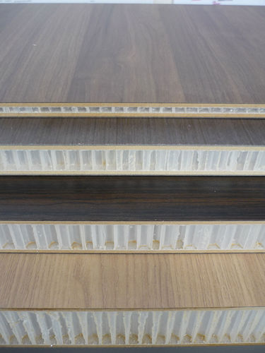 Panneau sandwich âme alvéolaire en polypropylène - Nidaskin® - nidaplast - face en aluminium / face en polyester / pour meuble
