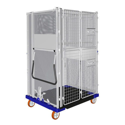 Roll-conteneur à étagères - MODULETTE® 2.0 SAFE - LKE GmbH - Excellence in Material Handling - emboîtable