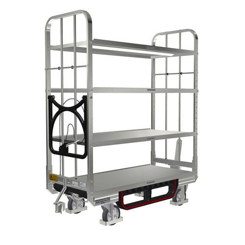 Chariot de transport - KLT 600 E4 VKD 1ZB150 2ZB150 - LKE GmbH - Excellence in Material Handling - de manutention / pour préparation de commande / 4 niveaux