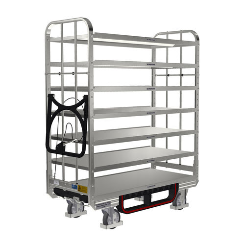 Chariot de transport - KLT 600 E7 OKD - LKE GmbH - Excellence in Material Handling - de manutention / pour préparation de commande / en acier galvanisé