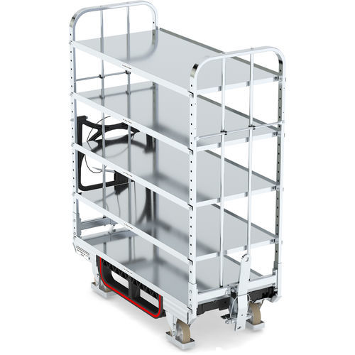 Chariot de transport - KLT 600 E5 VKD 4ZB100 - LKE GmbH - Excellence in Material Handling - de manutention / pour préparation de commande / en acier galvanisé