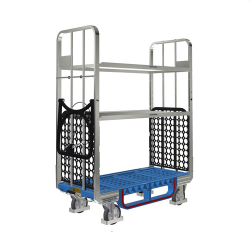 Chariot de distribution de courrier - ECOFLEX 600 E3 OKD ESD - LKE GmbH - Excellence in Material Handling - 3 niveaux
