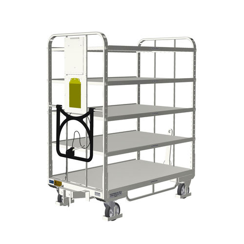 Chariot de transport - KLT 800 E5 VKD 4ZB150 DKDT - LKE GmbH - Excellence in Material Handling - de manutention / pour préparation de commande / 5 niveaux