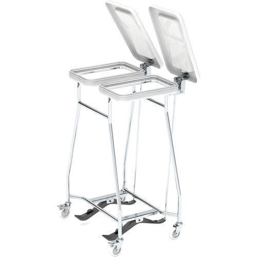 Porte-sac multiusage - WSS2-T - LKE GmbH - Excellence in Material Handling - avec pédale / en acier inoxydable / avec couvercle