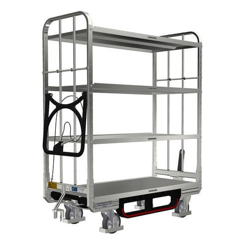 Chariot de transport - KLT 600 E4 VKD 3ZB100 - LKE GmbH - Excellence in Material Handling - de manutention / pour préparation de commande / en acier galvanisé