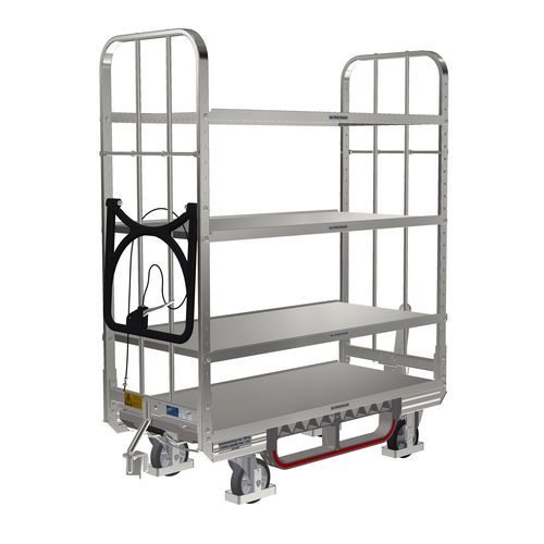 Chariot de transport - KLT 600 E4 VKD ESDBR - LKE GmbH - Excellence in Material Handling - de manutention / pour préparation de commande / en acier galvanisé