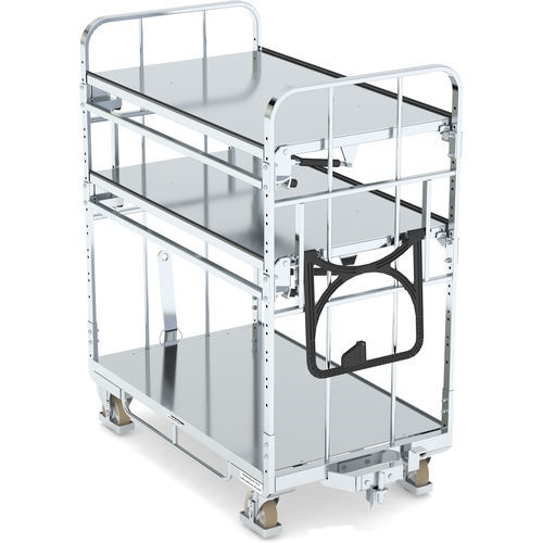 Chariot de transport - KLT 800 E3/ZBK2 VKD - LKE GmbH - Excellence in Material Handling - 3 niveaux