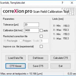 Logiciel d'interface - correXion pro - SCANLAB GmbH - d'optimisation / de qualité / pour l'optique