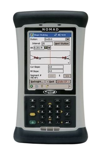 Ordinateur de poche pour la collecte de données topographiques - Nomad® 900 - Spectra Precision - de terrain