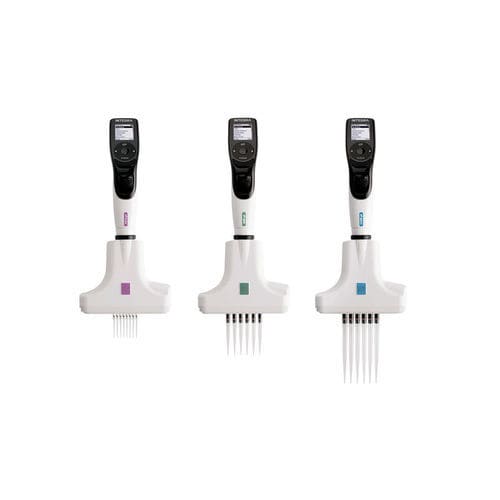 Pipette multicanaux - VOYAGER series - INTEGRA Biosciences - pour laboratoire / avec espacement variable des pointes / électronique