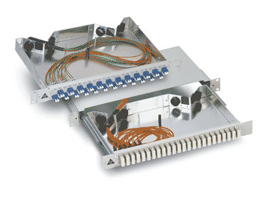 Panneau de distribution rackable - 19", 1 - 3 HU, ø 29 mm - Rosenberger OSI - pour fibre optique