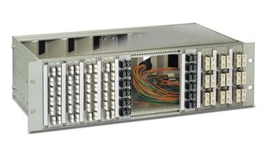 Panneau de distribution modulaire de fibre optique - 19", 3 HU - Rosenberger OSI