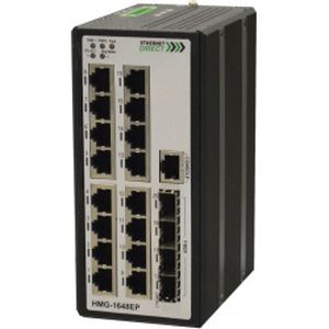 Commutateur Ethernet administrable - HMG-448G, HMG-628G - Ethernet Direct - gigabit / de niveau 2 / sur rail DIN