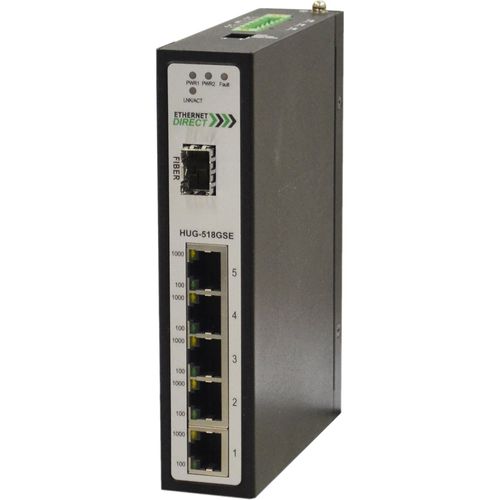 Commutateur Ethernet non administrable - HUG-xxxGxx series - Ethernet Direct - gigabit / sur rail DIN / DIP