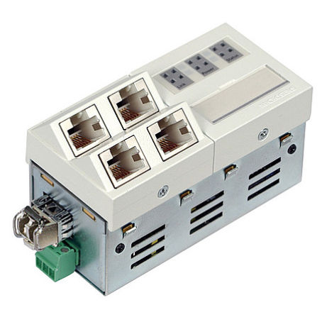 Commutateur Ethernet administrable - MS450860M - MICROSENS GmbH & Co. KG - 5 ports / gigabit / de fibre optique