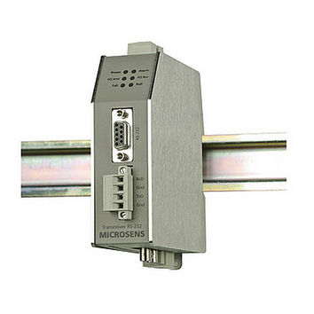Convertisseur média - MS650142 - MICROSENS GmbH & Co. KG - Ethernet média / RS-232 / de fibre optique