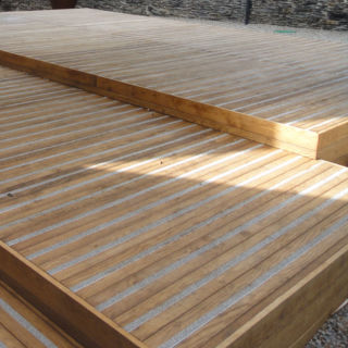 Profilé en aluminium - U24 - PROOPLE - rectangulaire / plat / pour plancher ou marche