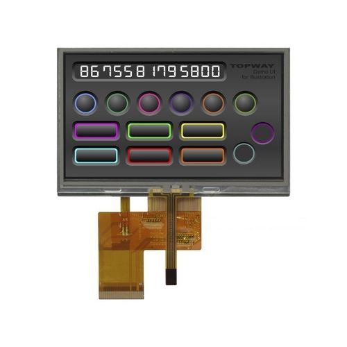 Afficheur TFT LCD - LMT043DEFFWA-NNA - TOPWAY LCD - à écran tactile résistif / couleur / 480 x 272