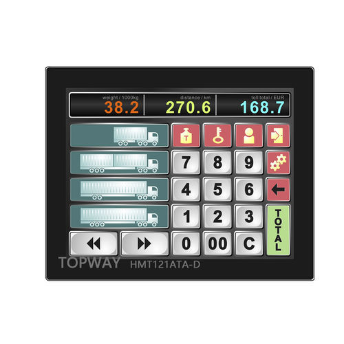 Afficheur intelligent - HMT121ATA-D - TOPWAY LCD - TFT LCD / à écran tactile capacitif / couleur
