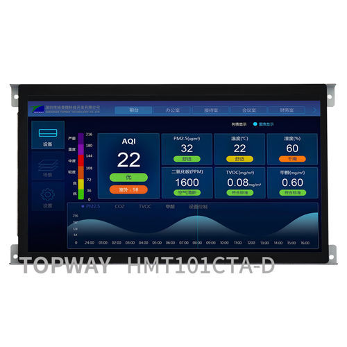Module d'affichage LCD - HMT101CTA-D - TOPWAY LCD - à écran tactile capacitif / couleur / 1024 x 600