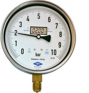 Manomètre numérique - EMPEO 2 - Manometer Preiss EMPEO-KBM OHG - fileté / en acier inoxydable / à tube de Bourdon