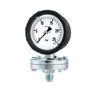 Manomètre rempli à la glycérine - PLGL100 - Manometer Preiss EMPEO-KBM OHG - analogique / fileté / en acier inoxydable