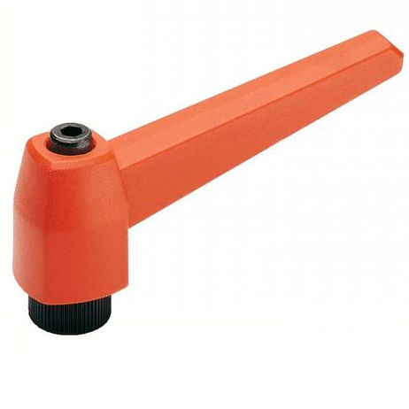 Manette indexable en acier - 14-06 series - Emile Maurin Eléments Standard Mécaniques - en technopolymère / inoxydable / avec insert taraudé