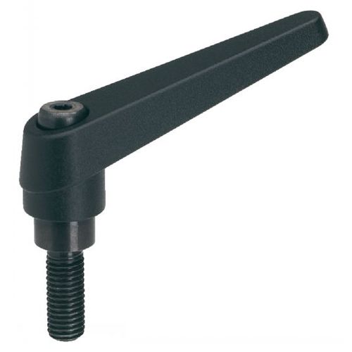 Manette indexable en acier - 14-03 series - Emile Maurin Eléments Standard Mécaniques - en zamak / filetée