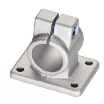 Connecteur de tube rond - 92-15 - Emile Maurin Eléments Standard Mécaniques - en aluminium / appui sol