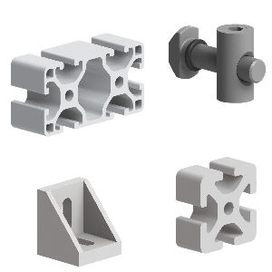 Système de profilé en aluminium - 94 series - Emile Maurin Eléments Standard Mécaniques