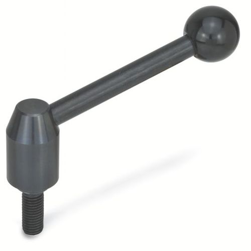 Manette indexable en acier - 14-41 series - Emile Maurin Eléments Standard Mécaniques - filetée