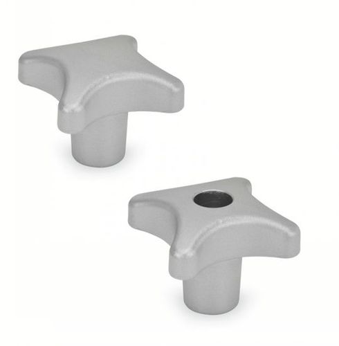 Bouton en inox - 15-79 series - Emile Maurin Eléments Standard Mécaniques - fileté / croisillon