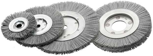 Brosse circulaire - SIC, STA, ROF series - Lessmann - de nettoyage / d'ébavurage / métallique
