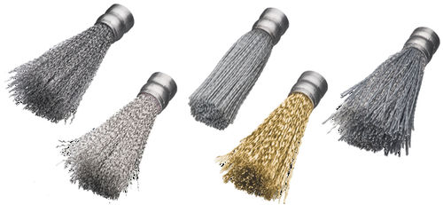 Brosse pinceau - STH, ROH, SIC series - Lessmann - torsadée / d'ébavurage / en acier inoxydable