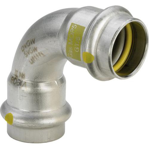 Raccord hydraulique - Sanpress Inox G - Viega GmbH & Co. KG - à bague coupante / à sertir / coudé