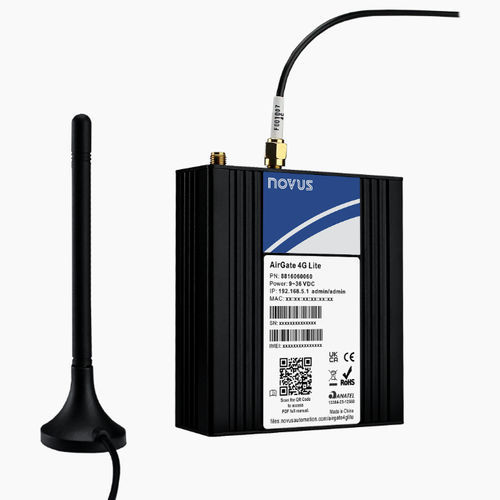 Passerelle industrielle - AirGate 4G Lite - Novus Automation - IoT / Ethernet / RS232