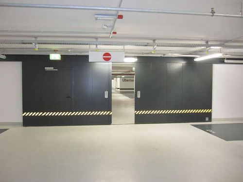 Portail coulissant - EI30 - Jansen Tore GmbH & Co.KG - à grande vitesse / industriel / pour protection incendie