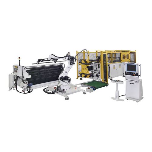 Cintreuse complètement électrique - SB-52X10A-2S-V-U + Robot - SOCO Machinery - de tubes / CNC