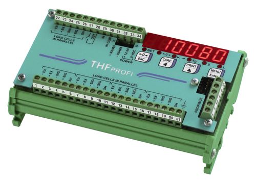Indicateur/transmetteur de pesage affichage à LED - THFPROFI series - LAUMAS Elettronica - sur rail DIN / antidéflagrant