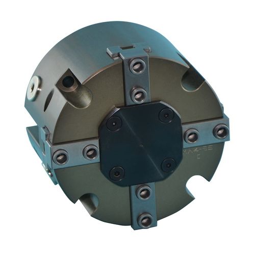 Pince de préhension pneumatique - PFP - OMIL - concentrique / à 4 mâchoires / auto-centreuse