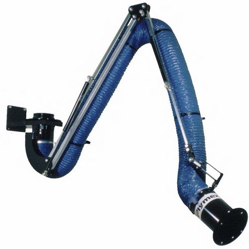 Bras d'aspiration fixe - Super-Max SMSV - J. Plymoth / Plymex Group - flexible / de fumée de soudage / avec bras de support externe