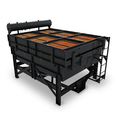 Échangeur de chaleur à plaques et ailettes - API Schmidt-Bretten, API Heat Transfer group - air/eau / air/huile / en cuivre