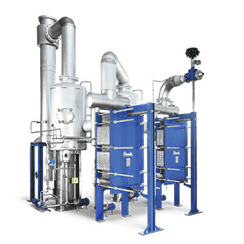 Évaporateur à plaques - Schmidt® SIGMASTAR - API Schmidt-Bretten, API Heat Transfer group - à circulation forcée / à film grimpant / de process