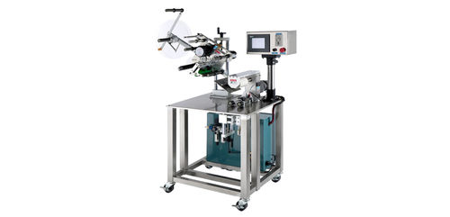 Machine d'étiquetage semi-automatique - AAM-505 - CHYNG CHEEUN MACHINERY CO.,LTD - wrap-around / 2 étiquettes