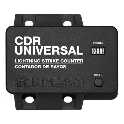 Compteur de coups de foudre compact - CDR-UNIVERSAL - INGESCO - sans affichage / électromécanique / IP65