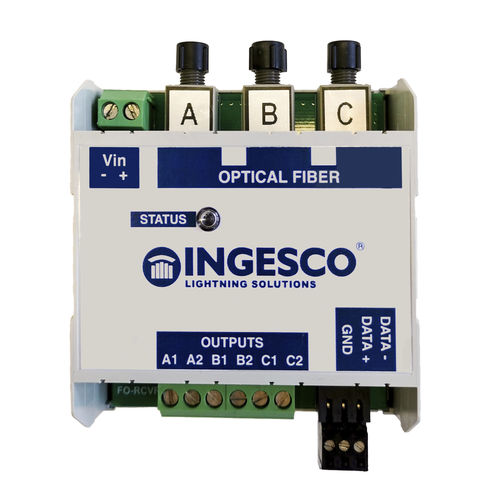 Récepteur optique - DL EOLOS FO-RCVR-DIN - INGESCO - Modbus / sur rail DIN