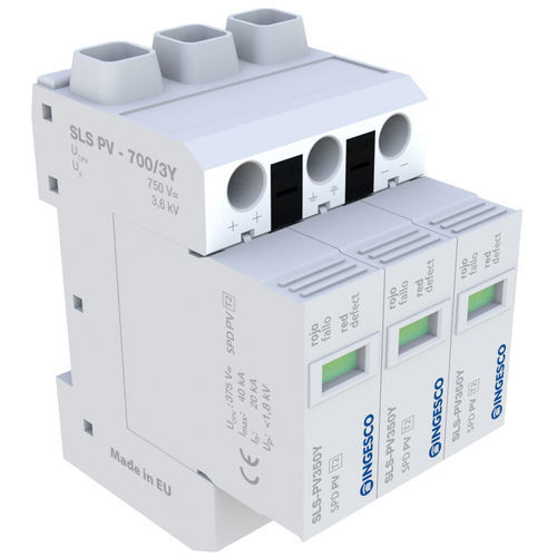 Parafoudre de type 2 - SLS-PV700 /3Y - INGESCO - pour installation photovoltaïque / enfichable / sur rail DIN