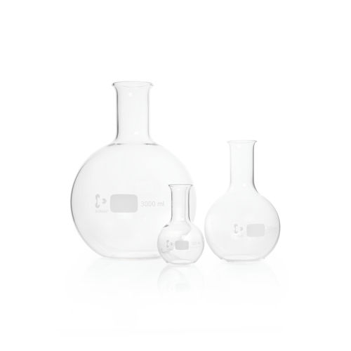 Fiole à fond plat - 21711 series - DWK life science - de distillation / en verre borosilicaté
