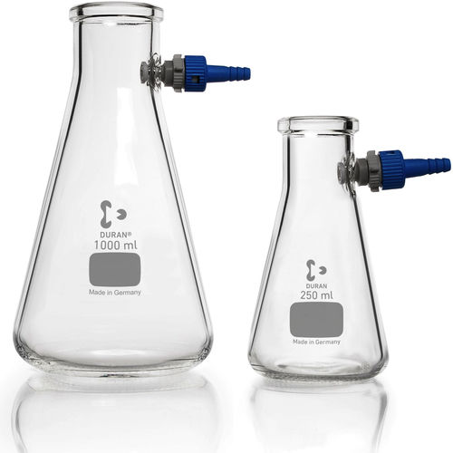 Fiole Erlenmeyer - 21204 series - DWK life science - filtrante / en verre borosilicaté