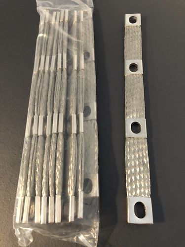 Connecteur d'alimentation électrique - KINTO ELECTRIC CO., LTD. - droit / plat / à tresse en cuivre